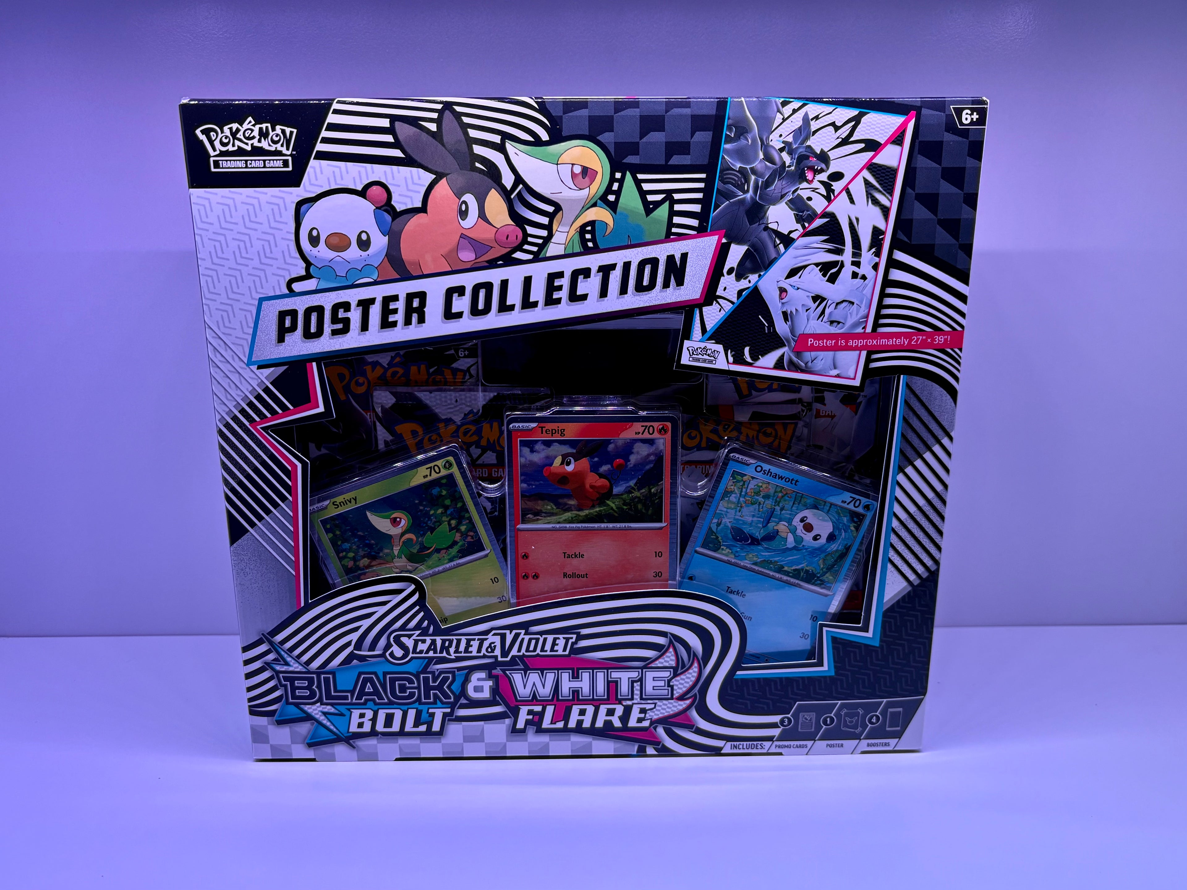 Black Bolt & White Flare Unova Poster Collection